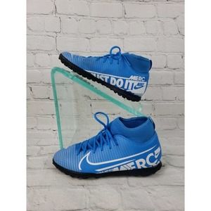 Boys Nike AT8156-414 Mercurial Size Superfly 5Y Blue‎ Football Shoes Cleats